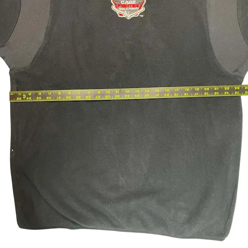 Cage Fighter MMA Authentic Black Fleece Pullover Sweatshirt Men’s XL